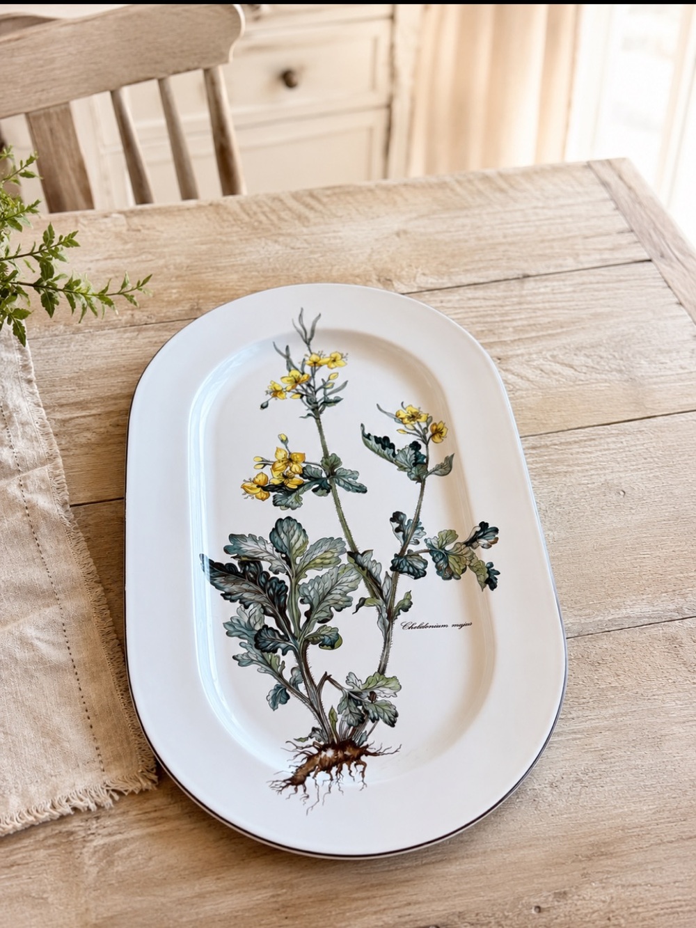 Villeroy & Boch Botanica CHELIDONIUM Oval Serving Platter 17 5/8" Vintage Floral